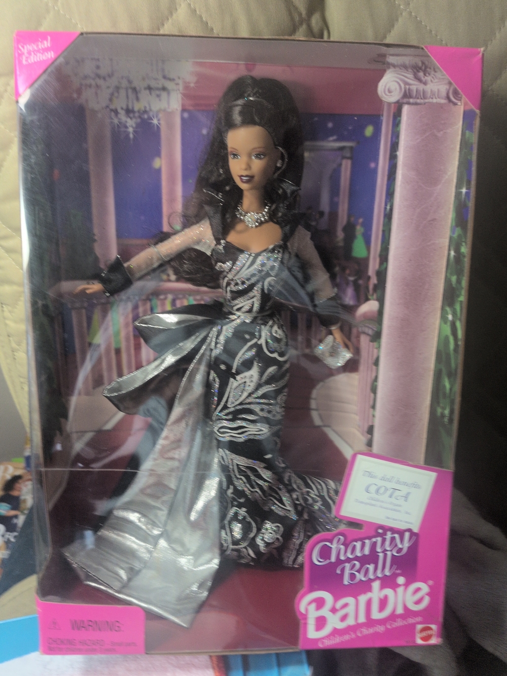 Barbie Black and Silver Charity Ball Gown Doll